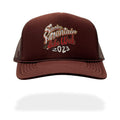 BD125 -  Bike Week Text Trucker hat - Brown