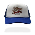 BD126 -  Bike Week Text Trucker hat - Royal/White